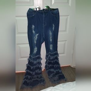 Vintage style wideleg jeans